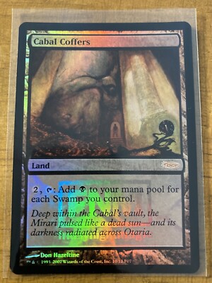 MTG✨CABAL COFFERS FOIL FNM ✨DCI Friday Night Magic MINT Rare