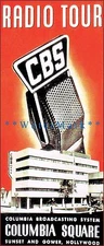 CBS Radio Tour Hollywood California Retro Vintage Poster Print Sunset & Gower