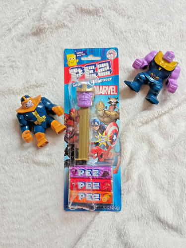 Marvel Thanos PEZ Dispenser Marvel End Game Series Brick Figure Blocks