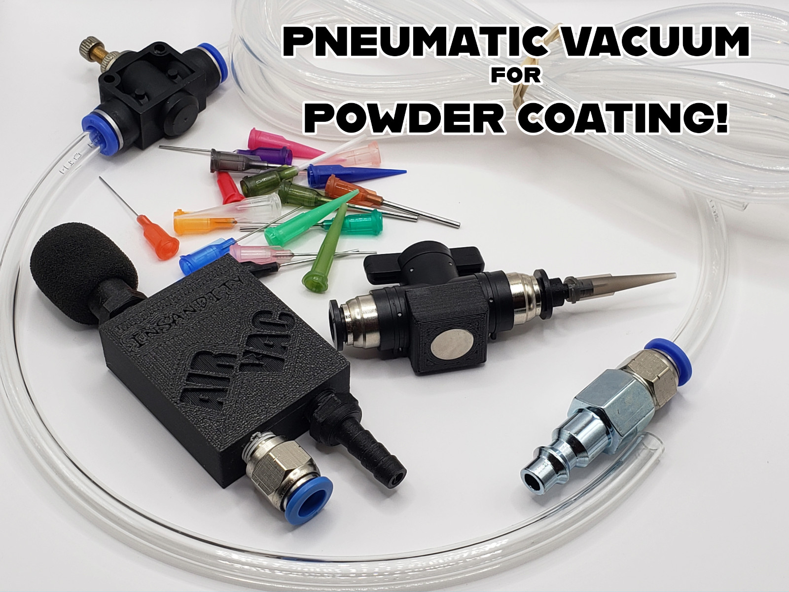 Pneumatic Micro Vacuum for Powder Coating - Easily Remove Po
