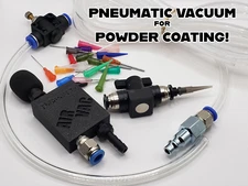 Pneumatic Micro Vacuum for Powder Coating - Easily Remove Powder! Economy Versio