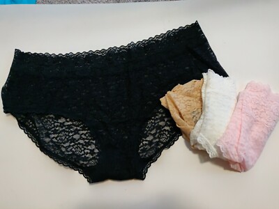 Amazon Essentials Lace Hipster Panties Women's Size XXL - Set/4 Multicolor NWT
