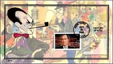 Scott 3882 37 Cents Moss Hart Barbara Montgomery Hand Painted FDC 11/50