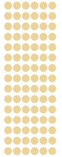 1/2" Beige Tan Ivory Dots Round Color Code Inventory Stickers Half Inch Dot