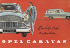 Brochure/brochure Opel Caravan old original
