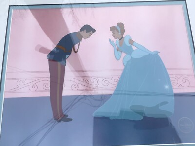 Walt Disney Cinderella's Dream Sericel Cel With Certificate