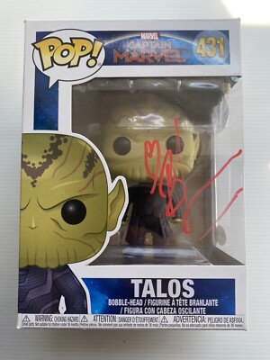 Ben Mendelsohn AUTOGRAMM - Talos - Captain Marvel - signiert Funko Pop ACOA