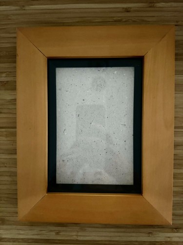 Dennis Daniels Lt Nussbaum breiter Rand mit schwarzem Rand Bilderrahmen Made in Thailand GC - Bild 1 von 2