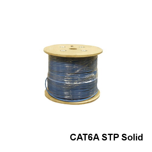 Cable a granel Kentek azul 1000 ft Cat6A STP sólido Ethernet 10 Gbps 650 MHz blindado - Imagen 1 de 1