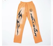 Fire Orange Hellstar Sweatpants Flared Capsule 10- XL