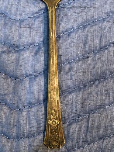 ANTIQUE TUDOR PLATE / ONEIDA 1939 FORTUNE PATTERN SILVER PLATE CAKE / PIE SERVER - Imagen 3 de 8