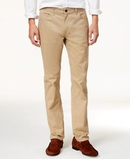 95 Michael Kors Men's Beige Slim-Fit Stretch Chino Pants Size 40W 30L