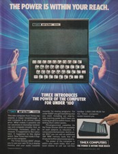 The Power is Within Your Reach; Timex Sinclair 100 Computer ad 1983 Omni