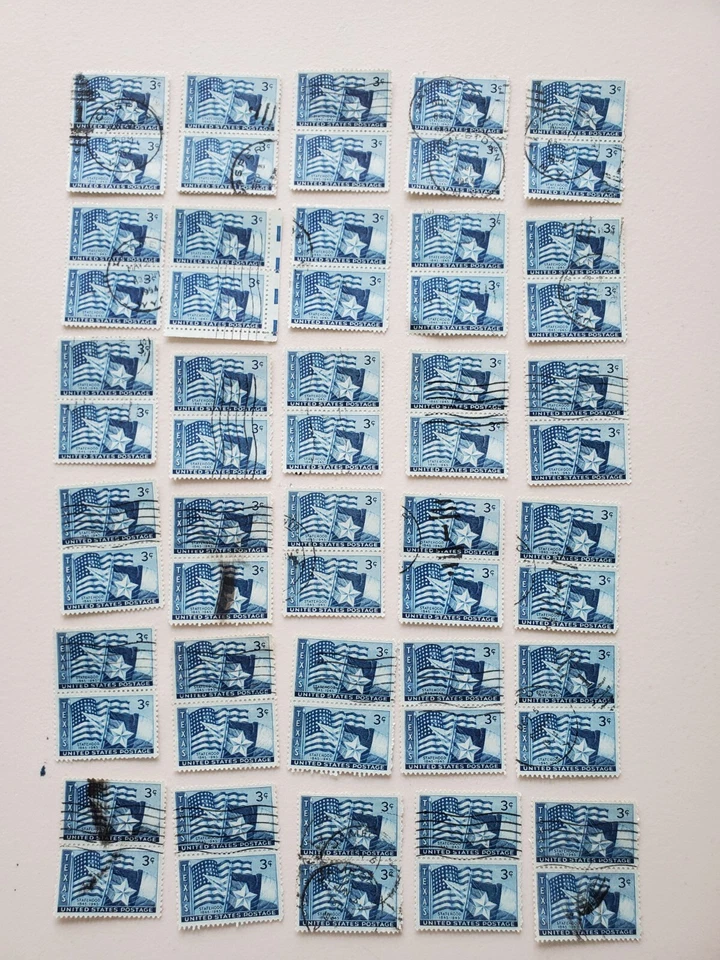 Scott 938 Texas Statehood 1945 3c US Plate Blocks 80 Unused Stamps +224 more - Image 4 of 4