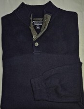 Mens Club Room Long Sleeve Navy Mock Neck Sweater Size XXL 2XL