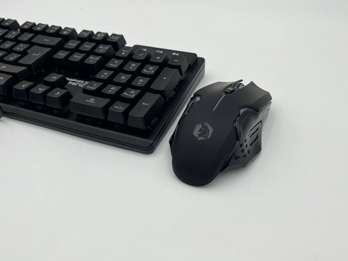 EMPIRE GAMING RF800 Wireless RGB Keyboard Mouse Set QWERTZ, 4800 DPI, Black - 第 2/8 張圖片