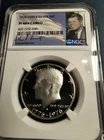 1976-S Kennedy Silver Half Dollar Flag NGC PF68 Cameo Shine Graded
