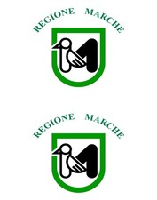 2 x Autocollant sticker voiture vinyl drapeau italie italien marches