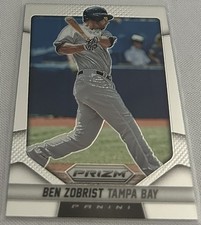 2014 Panini Prizm Baseball Ben Zobrist Tampa Bay Rays base card #89