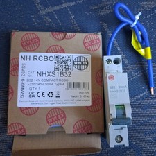 Wylex NH Range - NHXS1B32 - 32a 30mA Type B Single Pole Class A Miniature RCBO