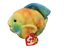 Ty Beanie Baby Coral the Fish, Rare Tag Errors, Gorgeous Colors
