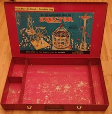 Gilbert Erector Set No. 10 1/2 Amusement Park Set Steel Case