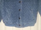 🌺 Girl's New STAR Denim Blue Jacket L 10-12 Coat 10/12 Cat & Jack Space Quilted — photo 3