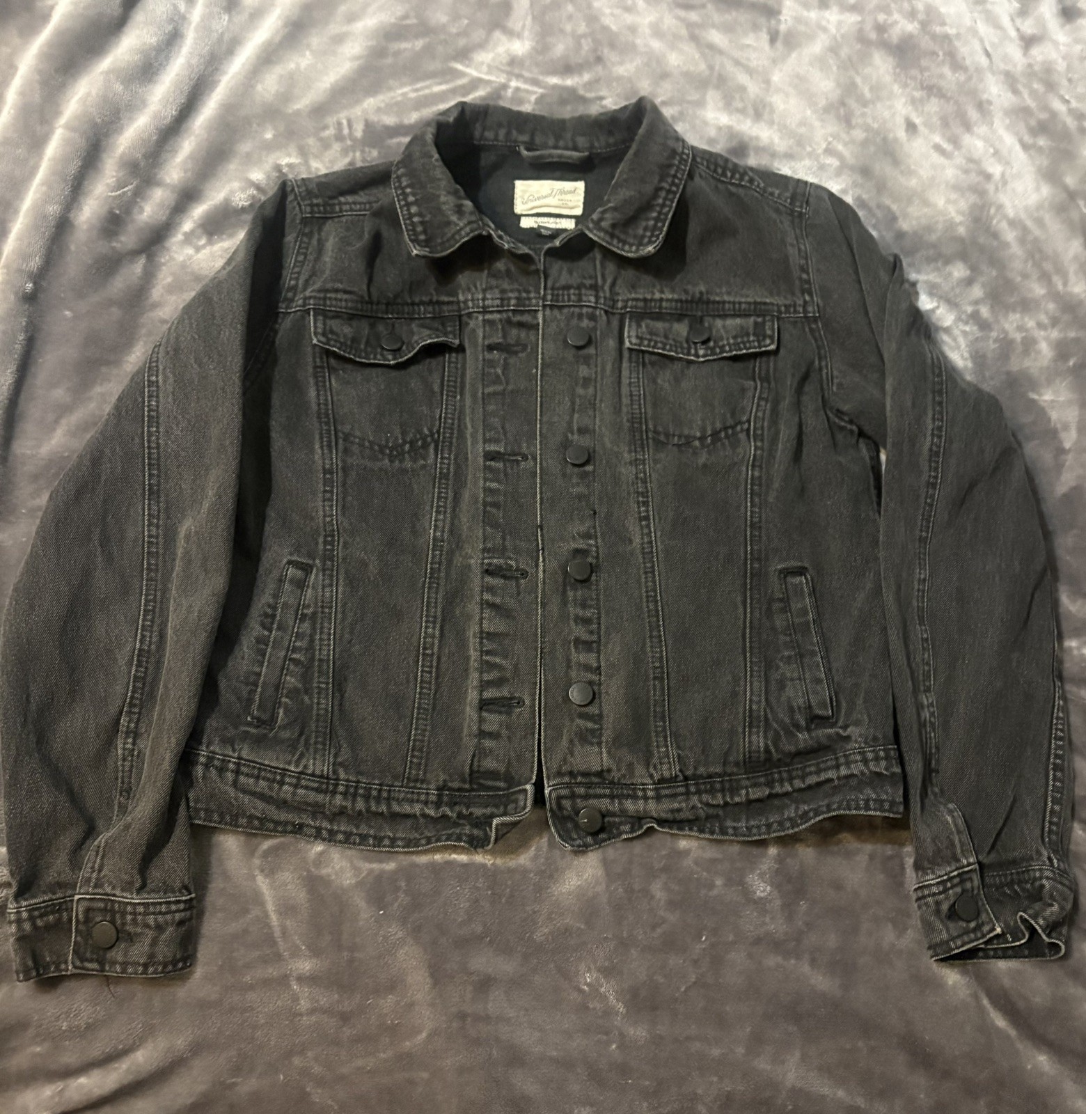 Women’s Universal Thread Jacket Size Small Black … - image 1