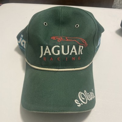 Rare Jaguar S. Oliver Embossed Green Racing Baseball Cap One Size Fits All HTF