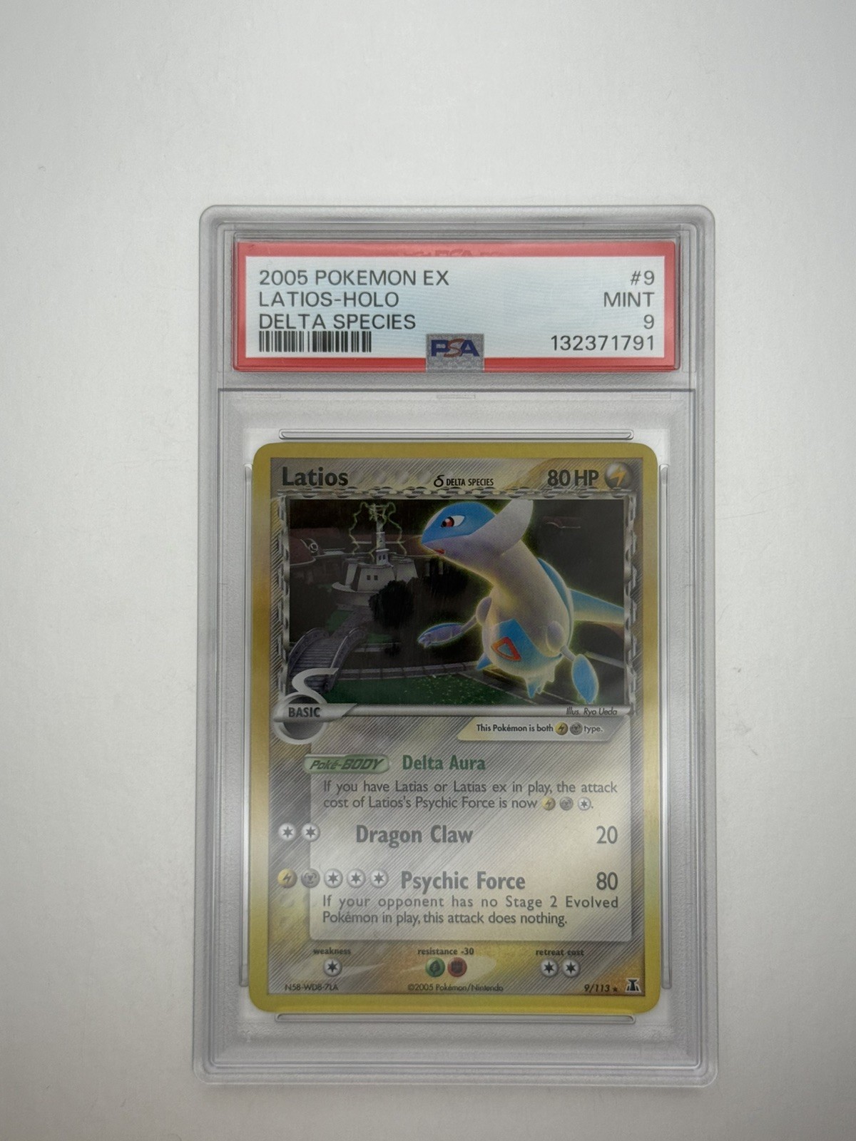 Pokémon Latios EX Delta Species Holo Rare 9/113 English PSA 9