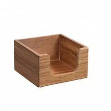 Desktop Note Box Rounded Cutout Memo Pad Holder Compact Design