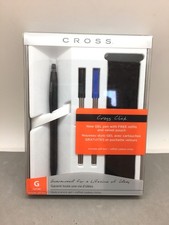 Cross Click Gel Pen Set w/ 2 Refills  Velvet Pouch AT0625H-2/1 Old Stock 2012