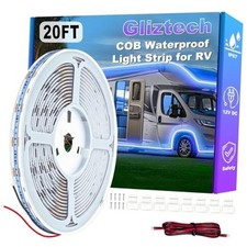 Gliztech RV Awning Lights 20FT - Camper Awning Lights - Blue - 20FT