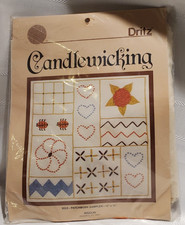 New Dritz Candlewicking Kit Patchwork Sampler 9022 - 12" x 12"