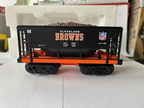 MTH RAILKING TRAINS RARO NFL CLEVELAND BROWNS O27 VAGÓN DE MINERAL 30-75269 USADO EN CAJA | Zustand: Used
