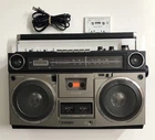 Vintage SANYO M 9990 Boombox AM/FM Radio cassette player -Read Description-Plays