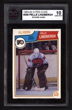 1983-84 OPC #268 PELLE LINDBERGH ROOKIE CARD KSA 10 GEM MINT