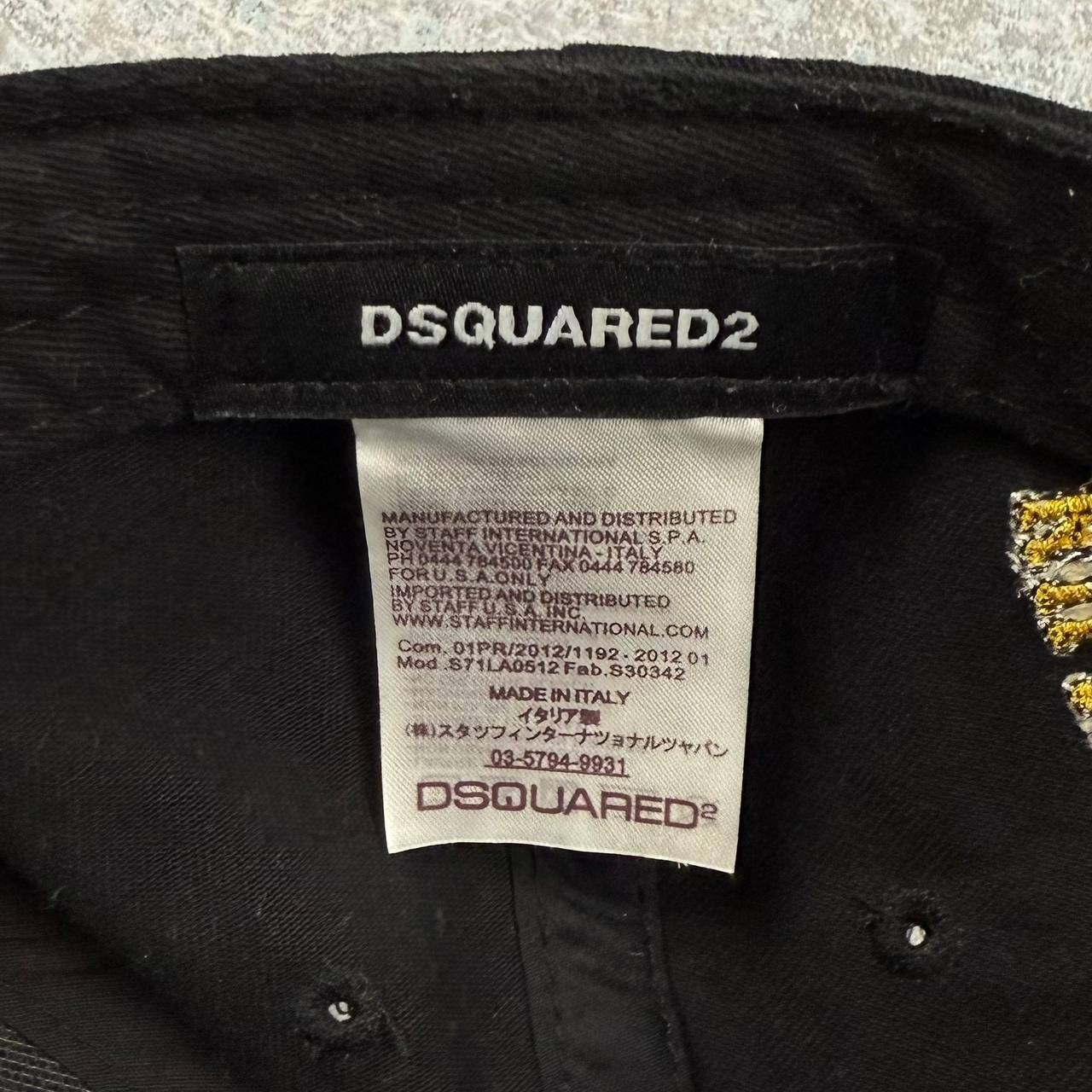 AUTHENTIC Dsquared2 Baseball Cap Adjustable Black… - image 7