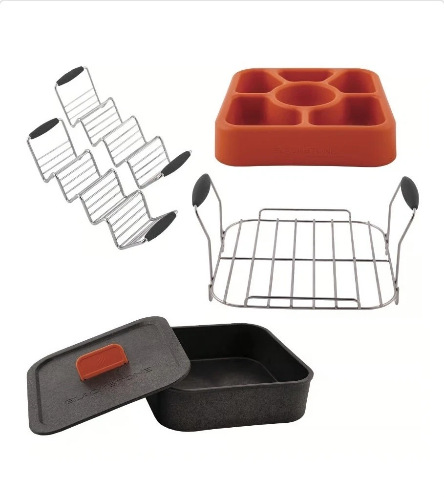Taco Kit for Blackstone/Grill 5pc Stainless Steel Cookware Set Orange 1 pack