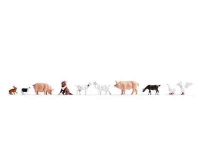 Farm Animals (10) Figure Set Gaugemaster GM3910155