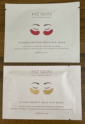 MZ SKIN Hydra Bright Golden Eye Treatment + Vitamin Infused Meso Eye Mask SEALED