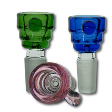 Cup Funnel Full Body Color Glass Slide Bowl 14mm Tobacco Hookah Bong
