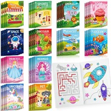 BenLouis Mini Coloring Books Bulk for Kids Ages 4-8-12  24pcs Classic  
