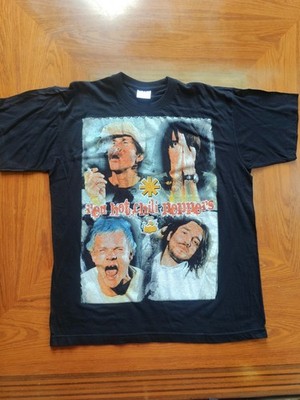 Red Hot Chili Peppers T-Shirt Double Sided Graphic Band Tee Größe L schwarz