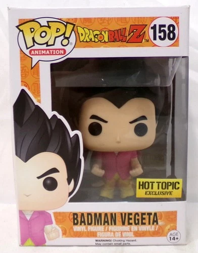 Funko Pop 158 Badman Vegeta Dragon BAll Z Hot Topic Exclusive Vinyl Figure