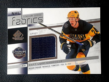 MATT LUFF 2022-23 SP GAME USED '22 STADIUM SERIES JERSEYS 22-23 #STS-8     91055