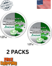 Breath Savers Spearmint Flavored Sugar Free Breath Mints, Tin 1.27 oz