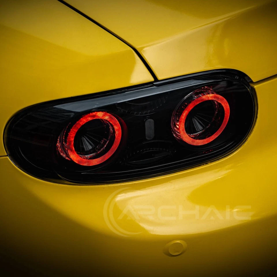 LED Tail Lights For 2009-2015 Mazda Miata MX-5 Roadster NC Smoked Rear Lamps Foto 4 de 4