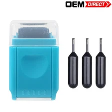 0.67In Identify Theft Protection Guard Wide Roller Stamp w/ 3 Ink Refill - Blue