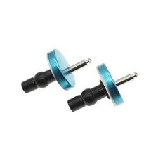 Toilet Seat Hinge Fixing Parts 2 Pieces Full Set with Screw Nut Bolt Replacem...